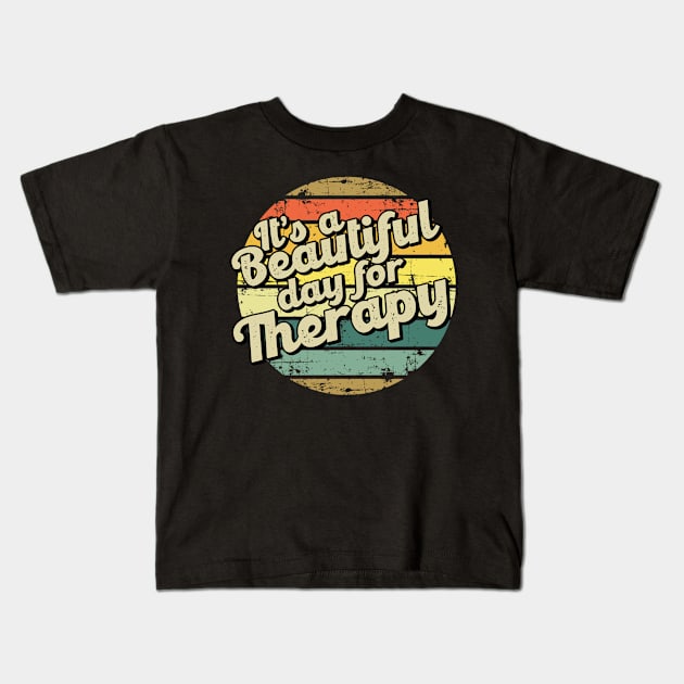 Therapy gift for therapist. Perfect present for mother dad friend him or her Kids T-Shirt by SerenityByAlex